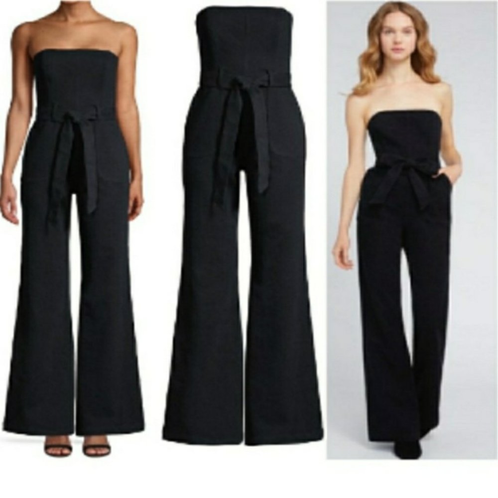 Alice Olivia strapless Denim Jumpsuit US S